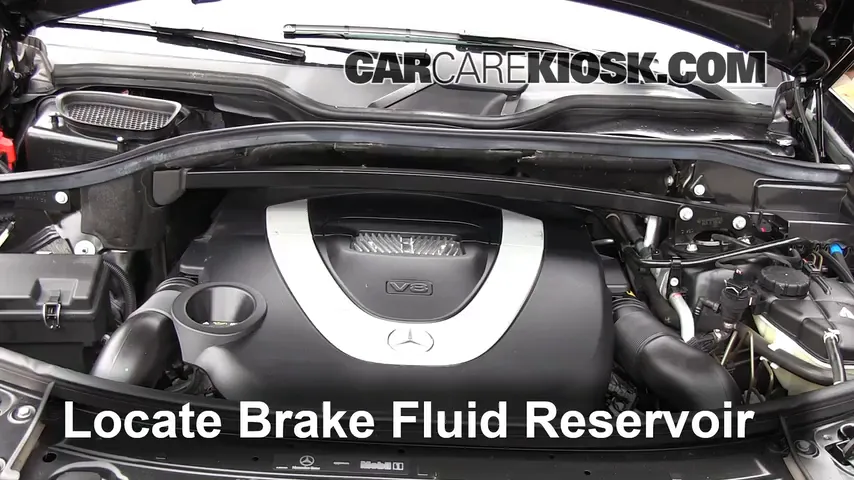 2009 Mercedes-Benz GL450 4.6L V8 Brake Fluid Add Fluid